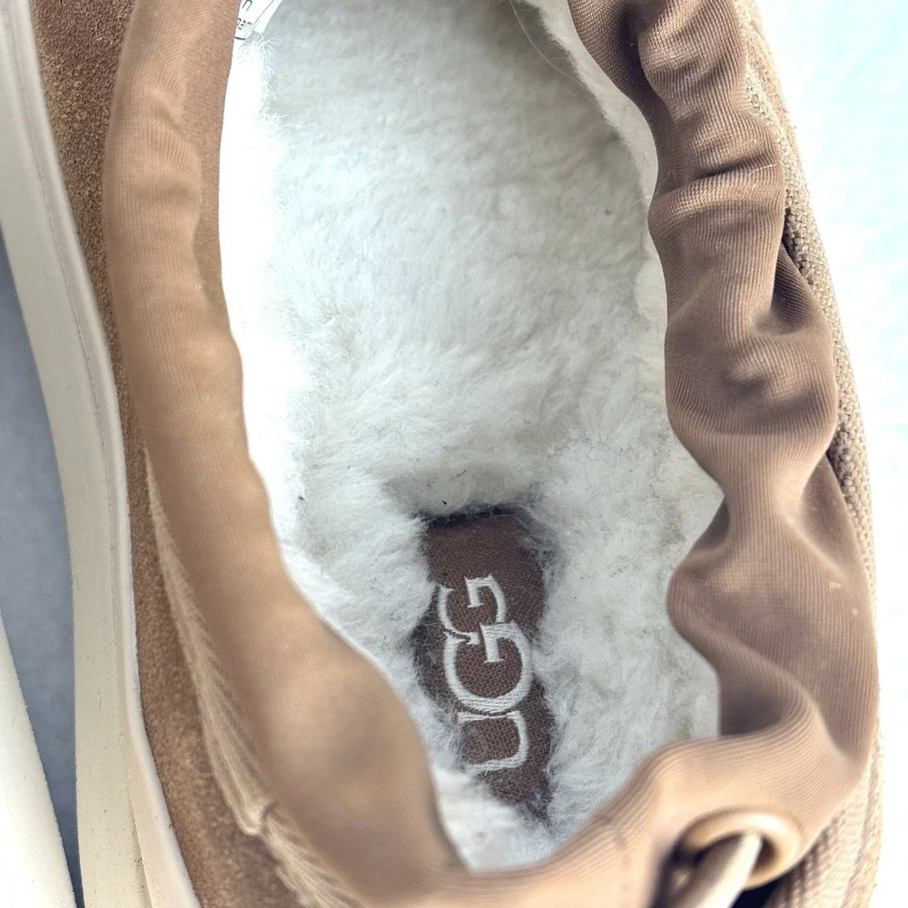 UGG Tasman Weather Hybrid Waterproof Brown UGGPLUSH Platform Men's 4 Women's 6